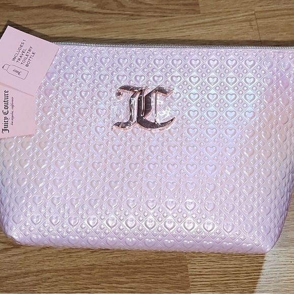 Juicy Couture Handbags - Juicy Couture Pink Cosmetic Bag